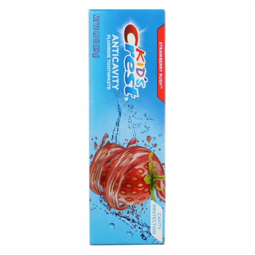 Crest® Kids Cavity Protection Strawberry Rush Fluoride Toothpaste Perspective: back