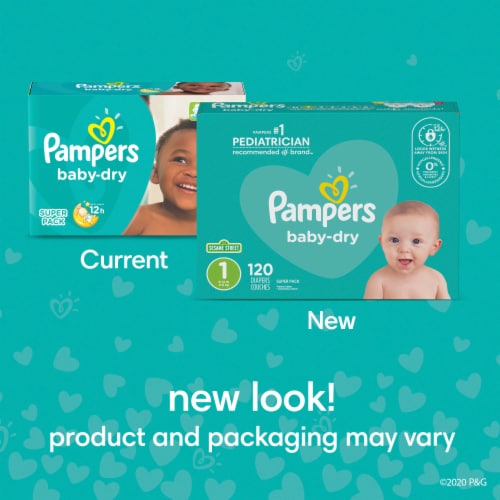 Pampers Baby Dry Extra Protection Diapers, Size 6, 96 Count