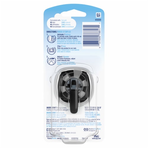 Febreze Original Old Spice Car Odor-Eliminating Air Freshener Vent Clip Perspective: back