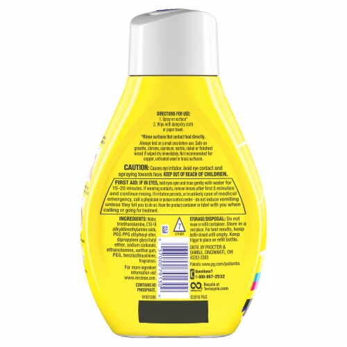 Mr. Clean Clean Freak Deep Cleaning Mist Multi-Surface Spray Lemon Zest Scent Refill Perspective: back