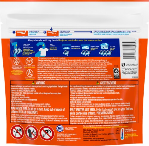 Tide Pods Spring Meadow Pacs Laundry Detergent Pods Perspective: back