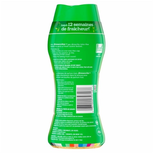 Gain Fireworks Original In-Wash Scent Booster Beads Perspective: back