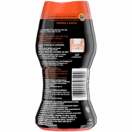 Downy® Unstopables Laundry Scent Booster Beads Perspective: back
