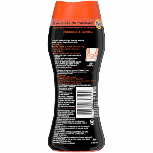 Downy Unstoppable Original Tide In-Wash Scent Booster Beads Perspective: back
