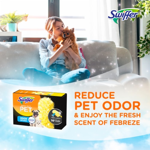 Swiffer Heavy Duty Febreze Odor Defense Pet Duster Refills Perspective: back