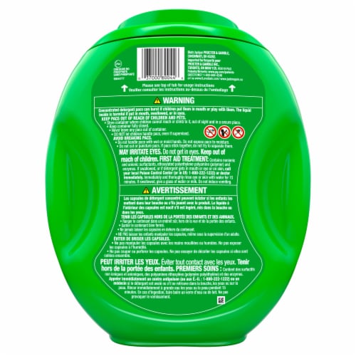 Gain flings! Original + Aroma Boost 3-in-1 Liquid Laundry Pods Perspective: back