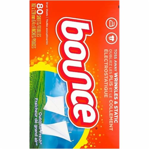 Bounce® Outdoor Fresh Dryer Sheets Perspective: back