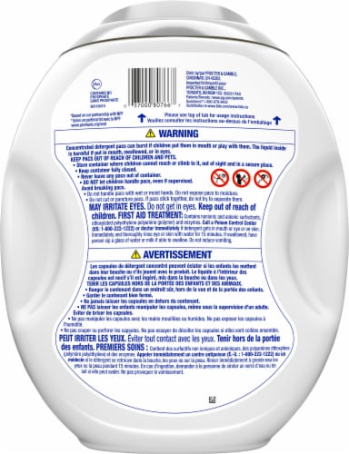 Tide® Power Pods Hygienic Clean Scent Free Laundry Detergent Pacs Perspective: back