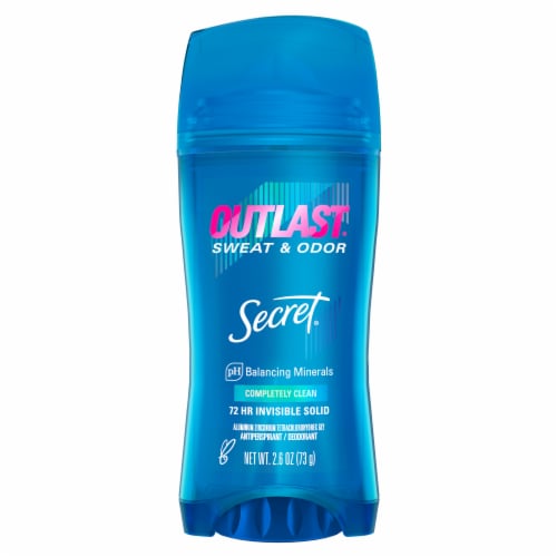 Secret® Outlast™ Invisible Solid Completely Clean Women's Antiperspirant Stick Perspective: back