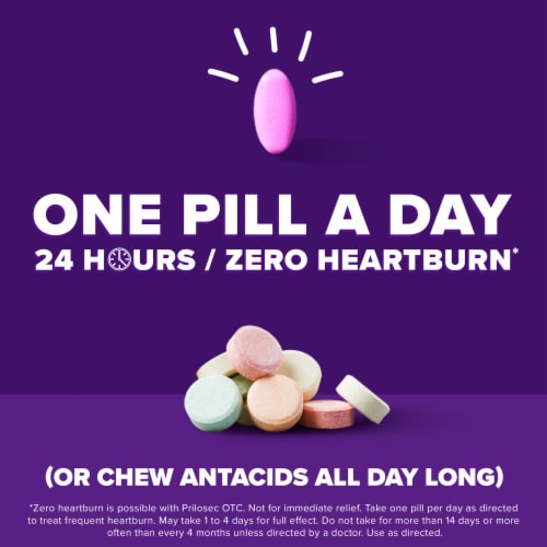 Prilosec OTC Wildberry Tablets Perspective: back