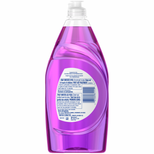 Dawn Ultra Escapes Mediterranean Lavender Scent Dishwashing Liquid Perspective: back