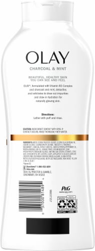 Olay Charcoal and Mint Cleansing Infusion Body Wash Perspective: back