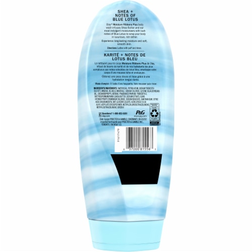 Olay Moisture Ribbons Plus Shea & Blue Lotus Body Wash for Women Perspective: back