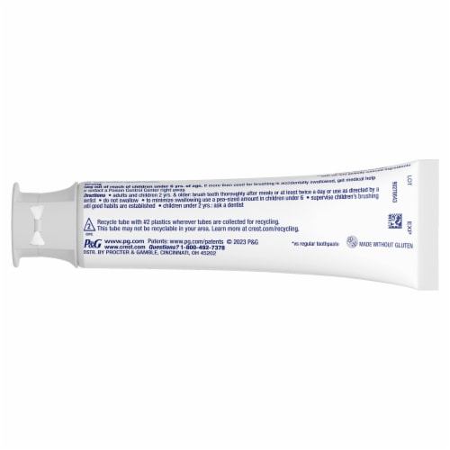 Crest 3D White Arctic Fresh Teeth Whitening Toothpaste Perspective: back
