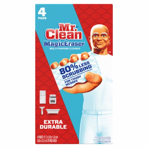 Mr. Clean Magic Eraser Extra Durable Durafoam Cleaning Pads Perspective: back