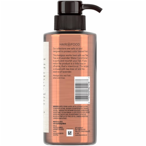Hair Food Tea Tree & Lavender Water Purifying Shampoo Perspective: back