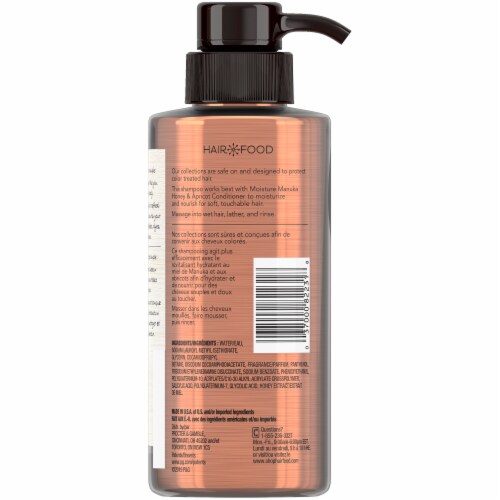 Hair Food Manuka Honey & Apricot Sulfate Free Shampoo Dye Free Moisturizing Perspective: back