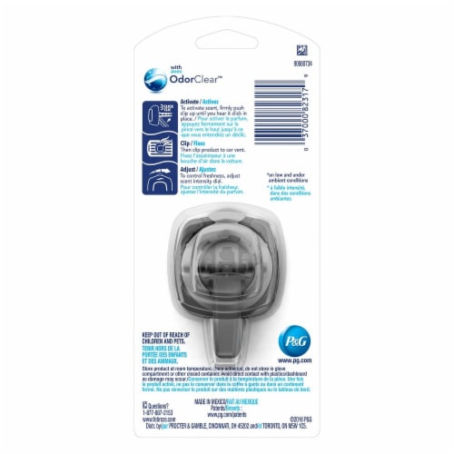Febreze Car New Car Scent Vent Clip Auto Air Freshener Perspective: back