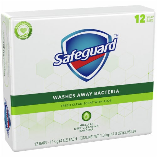 Safeguard Fresh Clean Scent with Aloe Bar Soap Perspective: back