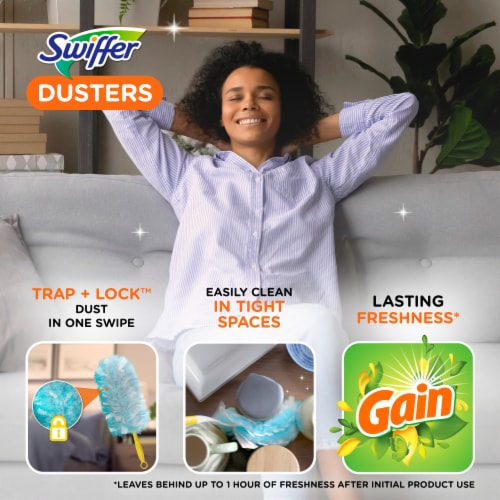 Swiffer Dusters Gain Original Scent Multi-Surface Refills Perspective: back