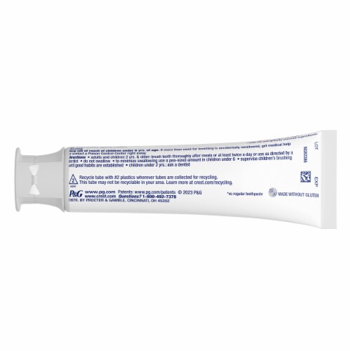 Crest 3D White Charcoal Teeth Whitening Toothpaste Perspective: back