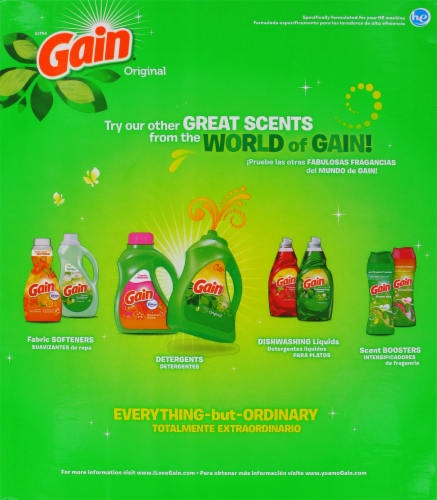 Gain Original Powder Laundry Detergent Perspective: back