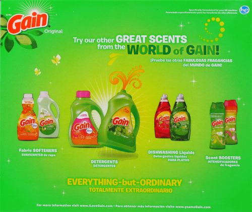 Gain Ultra Original Liquid Laundry Detergent Perspective: back