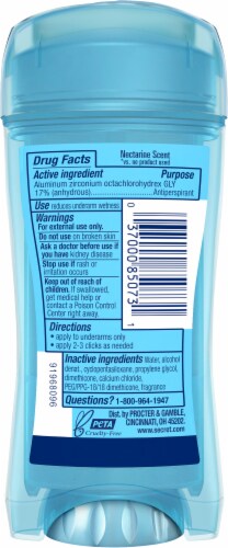 Secret® Nectarine Clear Gel Antiperspirant Deodorant Perspective: back