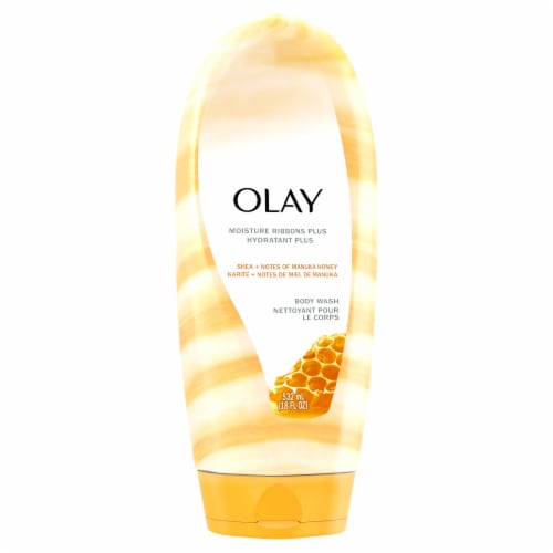 Olay Moisture Ribbons Plus Shea + Notes of Manuka Honey Body Wash Perspective: back