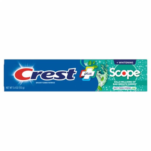 Crest + Scope Minty Fresh Complete Whitening Toothpaste Perspective: back