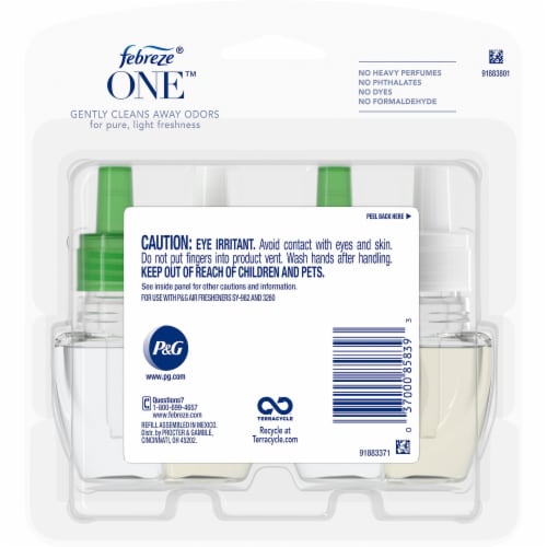 Febreze ONE Plug™ Bamboo Scented Oil Air Freshener Refill Perspective: back