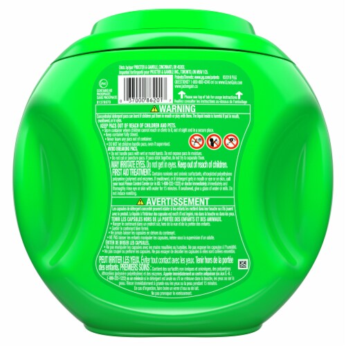 Gain Flings! Blissful Breeze Pods Laundry Detergent Pods Perspective: back