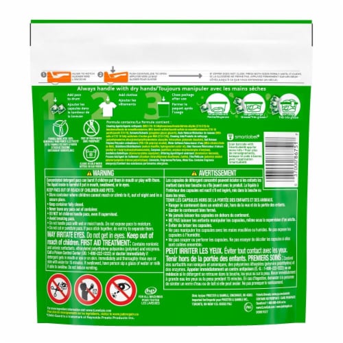 Gain Flings Moonlight Breeze Laundry Detergent Pods Perspective: back