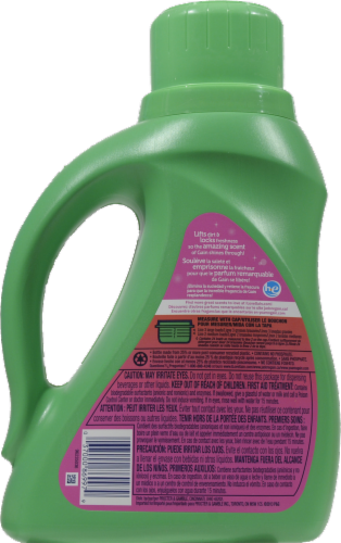 Gain Freshness Thai Dragon Fruit with Febreze Liquid Laundry Detergent Perspective: back