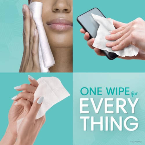 Pampers Expressions Fragrance Free Multi-Use Baby Wipes Perspective: back
