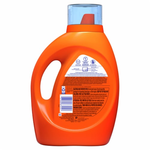 Tide April Fresh Downy Liquid Laundry Detergent Perspective: back