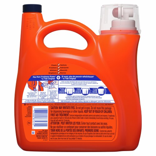 Tide With Downy April Fresh Liquid Laundry Detergent Perspective: back
