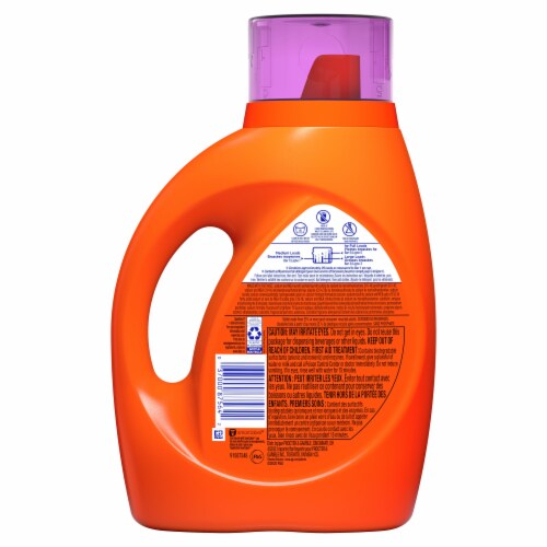 Tide Spring & Renewal Febreeze Freshness Liquid Laundry Detergent Perspective: back