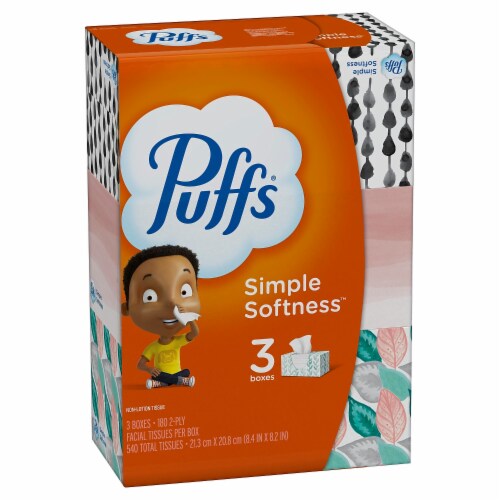 Puffs® 2-Ply Facial Tissue Perspective: back