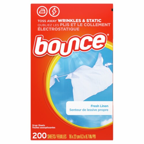 Bounce Fresh Linen Fabric Softener Perspective: back