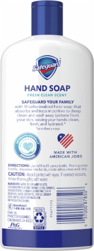 Safeguard Fresh Clean Liquid Hand Soap Refill Perspective: back