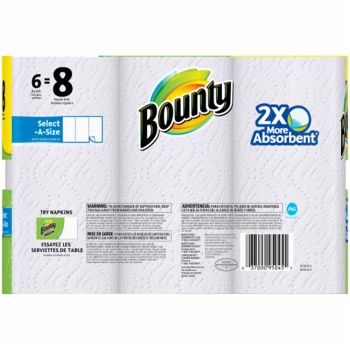 Bounty Select-A-Size Big Roll Paper Towels Perspective: back
