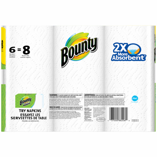 Bounty Big Roll Paper Towels Perspective: back