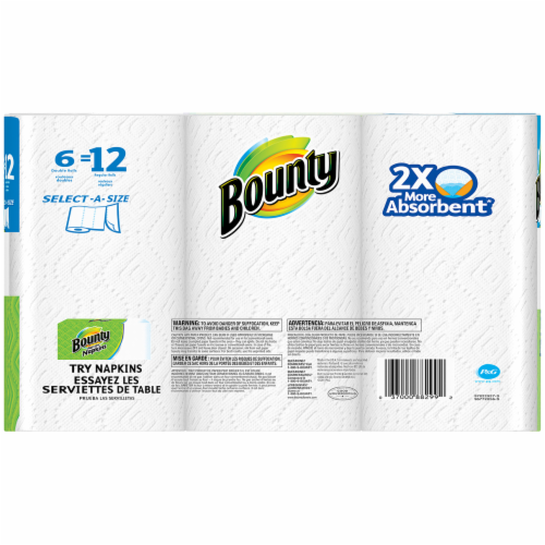 Bounty Select-A-Size Double Roll Paper Towels Perspective: back
