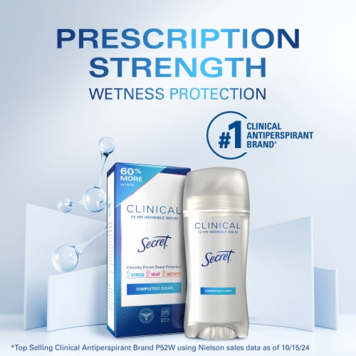 Secret Clinical Strength Invisible Solid Antiperspirant and Deodorant for Women Perspective: back