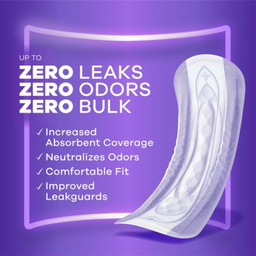 Always Discreet Adult Incontinence Pads for Women Moderate Absorbency Regular Length Perspective: back