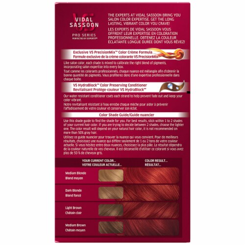 Vidal Sassoon Pro Series 6RR Light Vibrant Runway Red Hair Color Kit, 1 Kit  - Fry's Food Stores