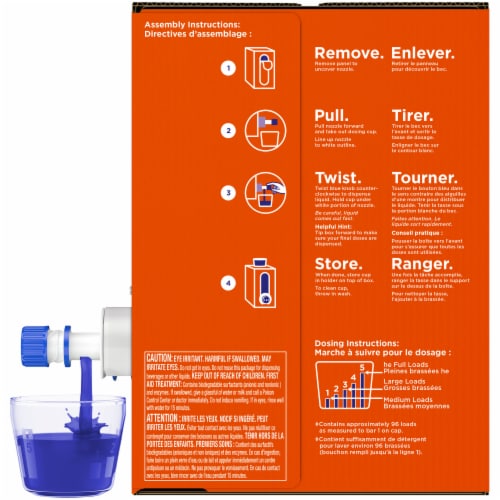 Tide Original Eco-Box Liquid Laundry Detergent Perspective: back