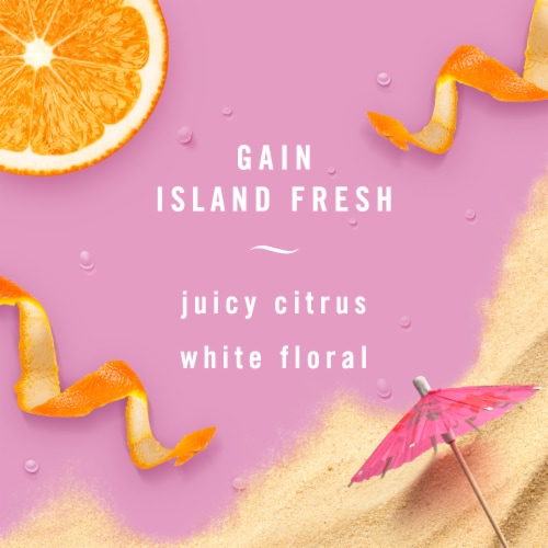 Febreze Island Fresh Odor-Eliminating Fabric Refresher with Gain Perspective: back