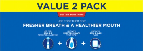 Crest Whitening Plus Deep Clean Effervescent Mint Toothpaste Perspective: back